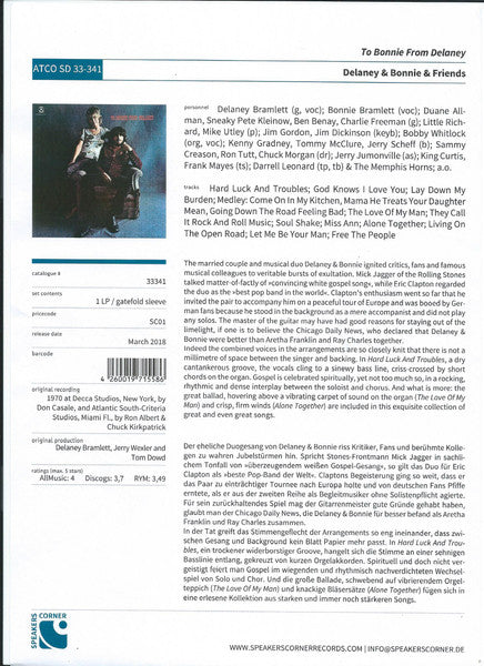 Delaney & Bonnie & Friends - To Bonnie From Delaney